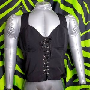 Sourpuss Corset style Top. XL NWT